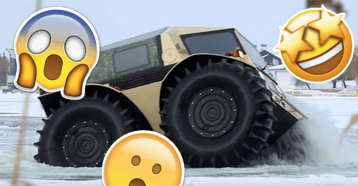 Venäläisen mekaanikon keksimä Sherp ATV -maasturi menee vaikka läpi harmaan kiven
