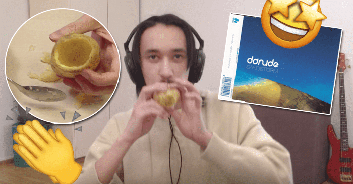Suomalaismies soittaa Daruden Sandstormin perunalla – Katso mahtava video