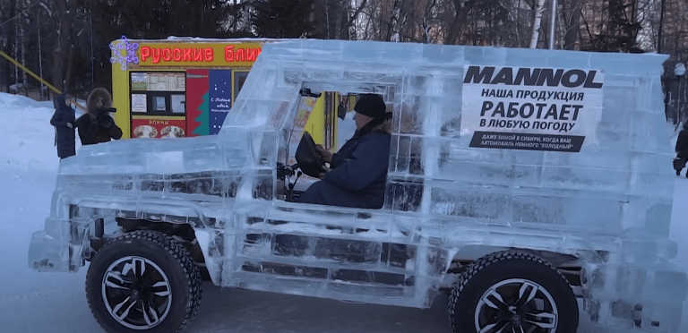 Video: Venäläismies rakensi Mercedes G-sarjan maasturista ”jäätävän” erikoisen version