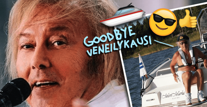 Musiikkineuvos Danny, 78, sanoi hyvästit veneilykaudelle: Katso kuva!