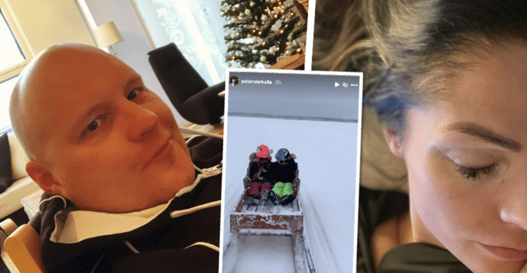 Makkaranpaistoa ja lumileikkejä! Kalle Palander viettää lastensa kanssa laatuaikaa – samaan aikaan Riina-Maija kärvistelee Virossa rahattomana – Kuvat!