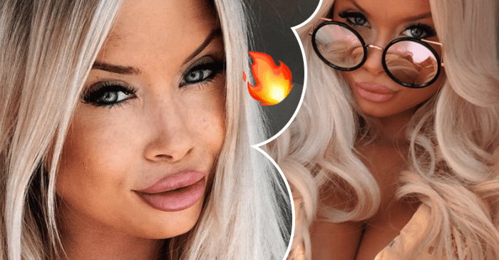 ”Barbien näköinen”! Etäsuhteessa elävä blondikaunotar Isabel Ljungdell otti povekkaan selfien!