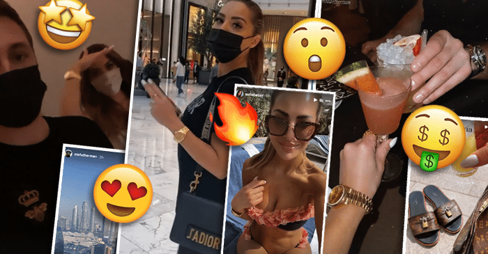 Dubaista lemmenpesän hankkinut ökypari Stefan Therman ja Sofia Belórf saattavat jäädä Arabiemiraatteihin pidemmäksi aikaa – Katso kuvat
