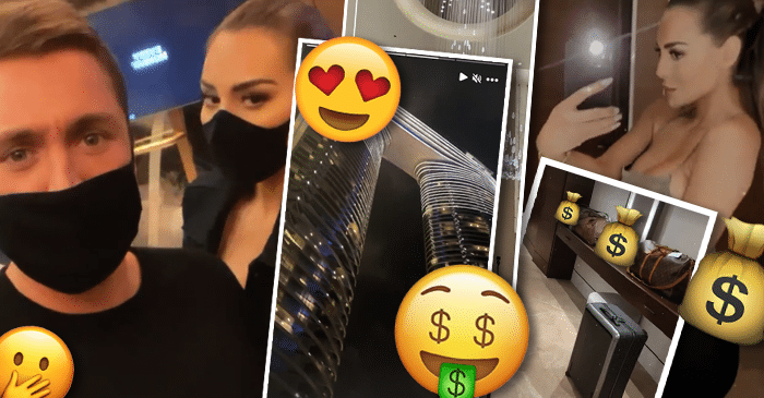 ”Seuraavaks poolille, pakko saada brunaa!” Kohupari Sofia Belórf ja Stefan Therman saapuivat Dubain kotiinsa – Instagram pursusi heti ökyä! – Kuvat