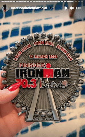 Kisat meni loistavasti! Martina Aitolehti hehkuttaa suoritustaan Ironman-kisassa:  