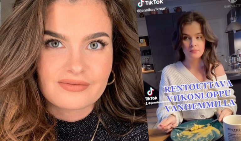 Erika Vikmanin Jennika-sisko on TikTok-tähti! – Katso hauska video ”rentouttavasta viikonlopusta vanhemmilla”