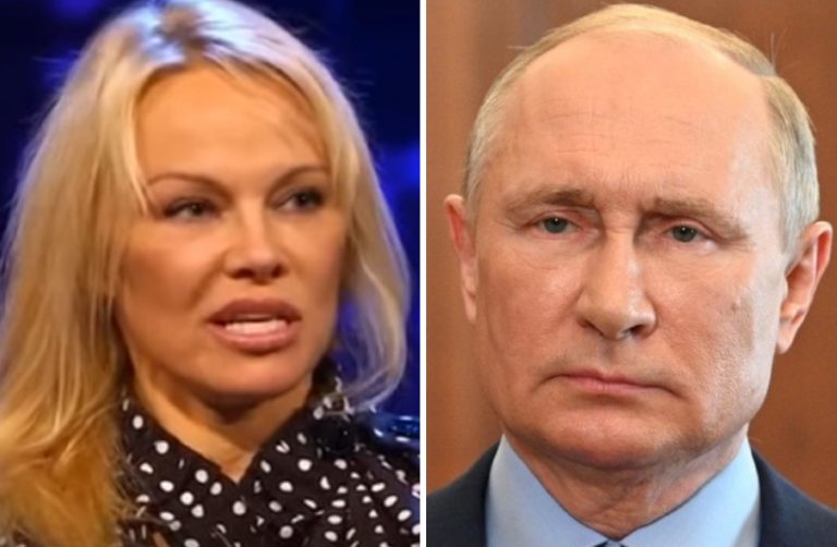 Ohhoh, Pamela Anderson vihjaili, että hänellä oli romanssi Putinin kanssa!