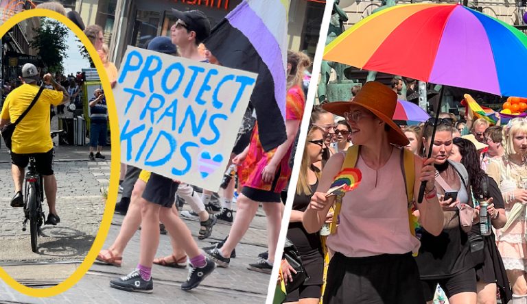 Esko Eerikäinen pakeni Helsingin Pride-hälinää polkupyörällä – Paparazzikuvat!