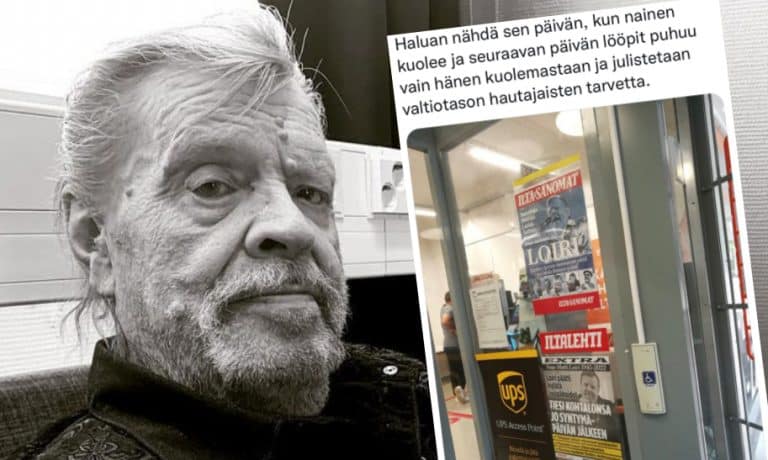 Feministi pahoitti mielensä Vesku Loirin kuolemasta: ”Haluan nähdä sen päivän, kun nainen kuolee ja päivän lööpit puhuu vain hänen kuolemastaan”