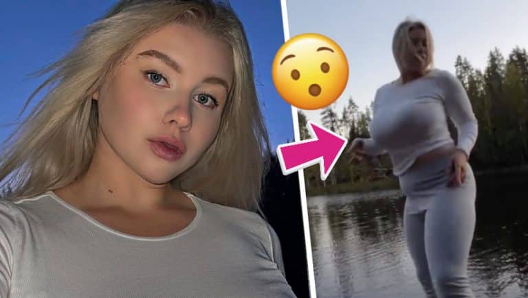 Wow! Pasha Pozdniakovan jättirinnat sinkoilivat sinne tänne holtittomasti povipommin tanssiessa laiturilla – Video!