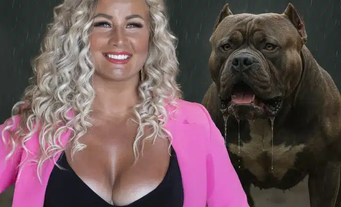 Rita Manninen ja amerikanbully xl